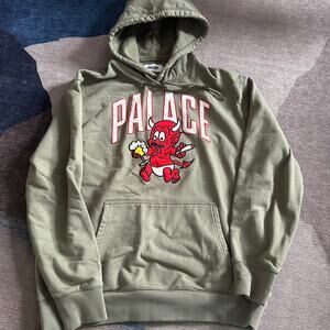 Palace Temptation Hood – Deep Green – Size XL – Lightly Used